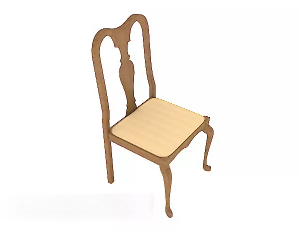 Simple And Stylish Dining Chair 3d model Simple And Stylish Dining Chair 3d model