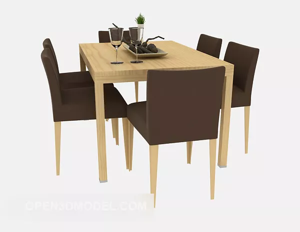 Simple And Stylish Table Chair 3d model Simple And Stylish Table Chair 3d model