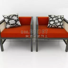 Simple And Warm Chinese Sofa 3d model