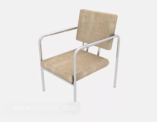 Simple Armrest Chair 3d model Simple Armrest Chair 3d model