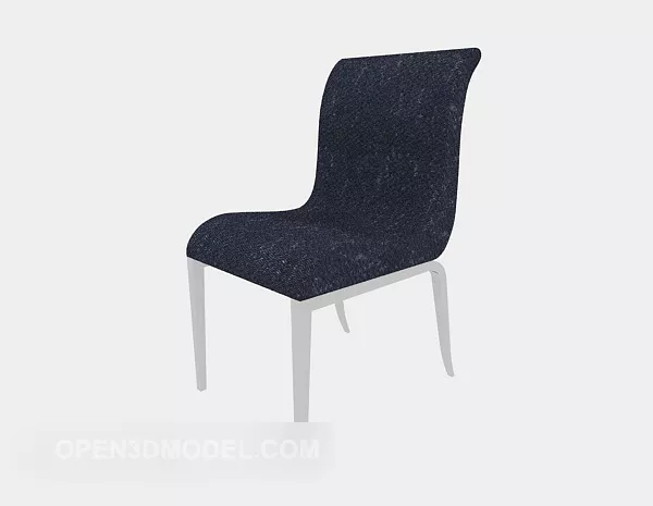 Simple Back-to-back Dining Chair 3d model Simple Back-to-back Dining Chair 3d model
