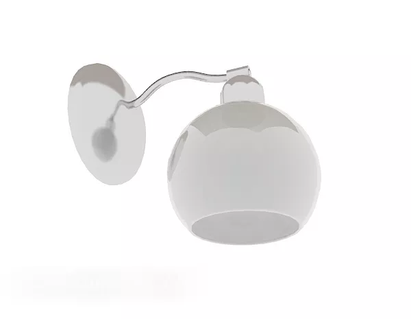 Simple Ball Wall Lamp 3d model Simple Ball Wall Lamp 3d model