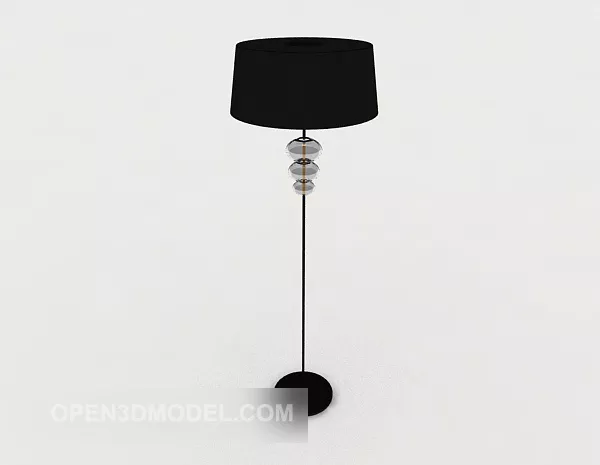 Simple Black Floor Lamp 3d model Simple Black Floor Lamp 3d model