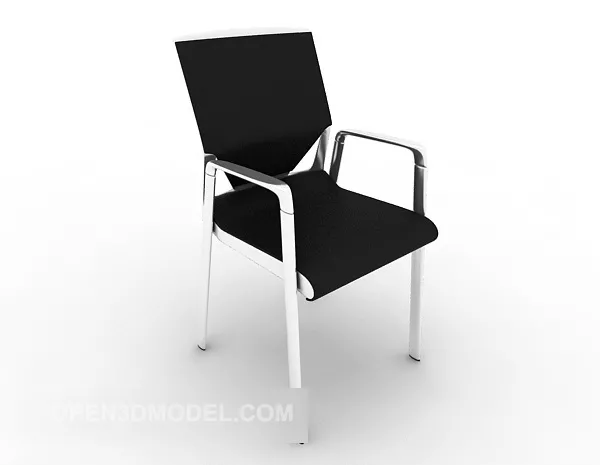 Simple Black Home Chair 3d model Simple Black Home Chair 3d model