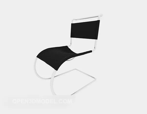 Simple Black Lounge Chair 3d model Simple Black Lounge Chair 3d model