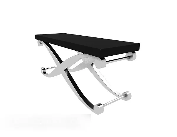 Simple Black Wood Side Table 3d model Simple Black Wood Side Table 3d model