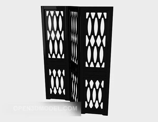 Panel Screen Carved Cicles 3d model
