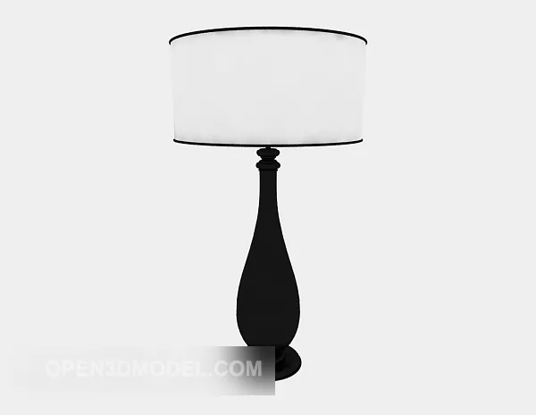 Simple Black Table Lamp 3d model Simple Black Table Lamp 3d model