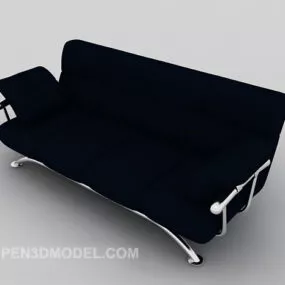 Simple Blue Sofa For Home 3d model