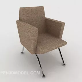 Simple Brown Chair 3d model