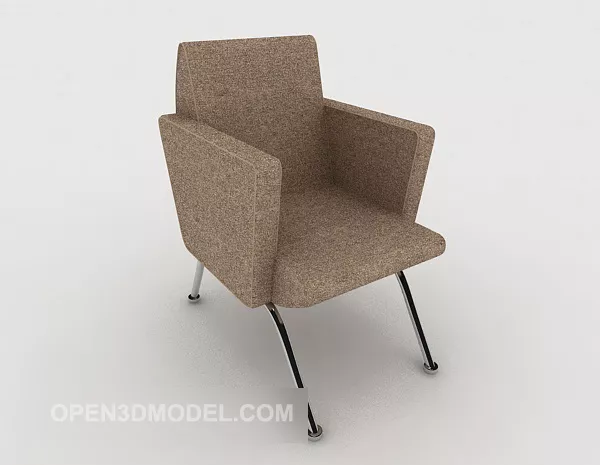 Simple Brown Chair 3d model Simple Brown Chair 3d model