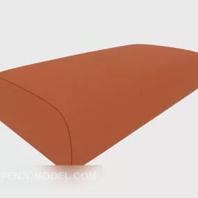 Simple Brown Sofa Stool 3d model