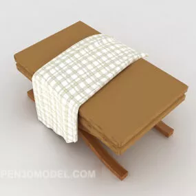 Simple Brown Stool 3d model