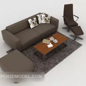 Simple Business Combination Sofa 3d model