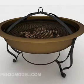 Simple Button Meat Home 3d model