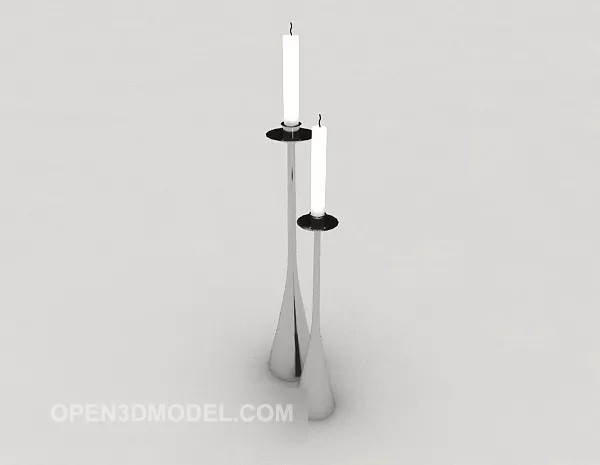 Simple Candlestick Lamp 3d model Simple Candlestick Lamp 3d model