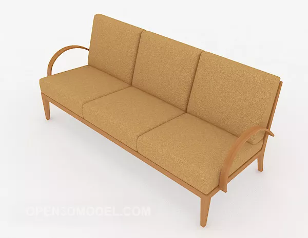 Simple Casual Bench Furniture 3d model Simple Casual Bench Furniture 3d model