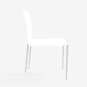 Simple Chair White Color 3d model