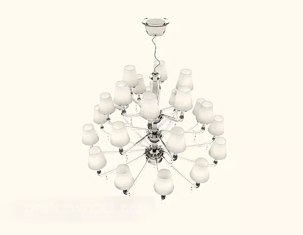 Simple Chic Chandelier 3d model Simple Chic Chandelier 3d model