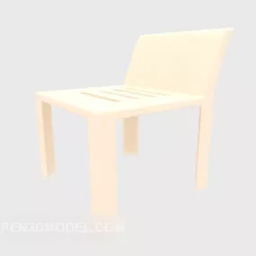 Simple Children’s Chair Wooden 3d model