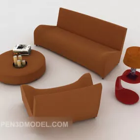 Simple Combination Sofa 3d model