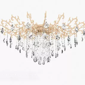 Simple Drop Diamonds Chandelier 3d model