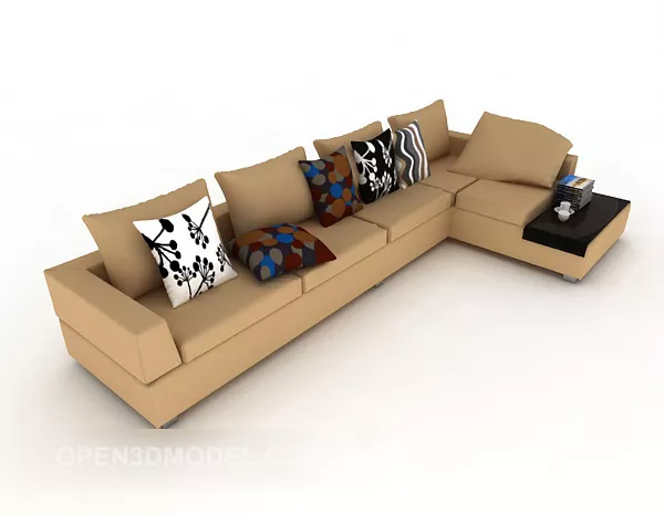 Simple Common Multiplayer Sofa 3d model Simple Common Multiplayer Sofa 3d model