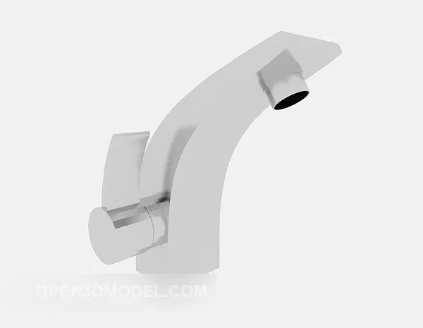 Simple Common Tap For Bathroom 3d model Simple Common Tap For Bathroom 3d model