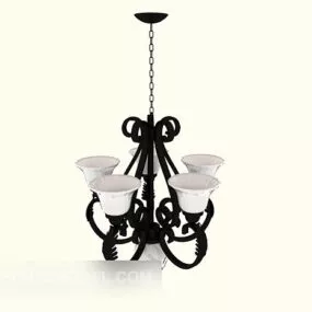 Simple Craft Chandelier 3d model