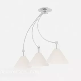 Simple Craft Living Room Chandelier 3d model