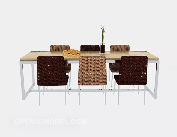 Simple Creative Table Chair 3d model Simple Creative Table Chair 3d model