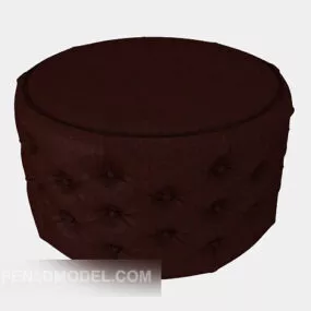 Simple Dark Stool 3d model