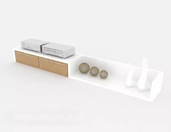 Simple Display Cabinet Modern 3d model Simple Display Cabinet Modern 3d model