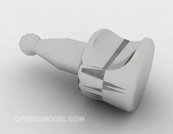Simple Door Handle Silver 3d model Simple Door Handle Silver 3d model