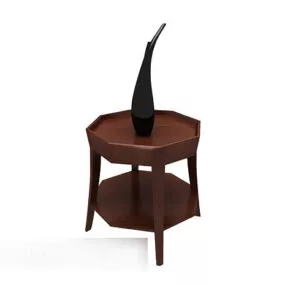 Simple Double-layer Side Table 3d model