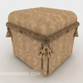 Simple Dresser Stool 3d model