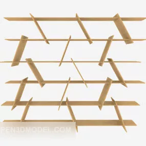 Simple Fashion Bookcase Furniture 3d model