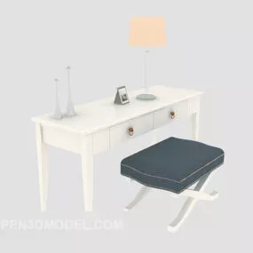 Simple Fashion Desk 3d model