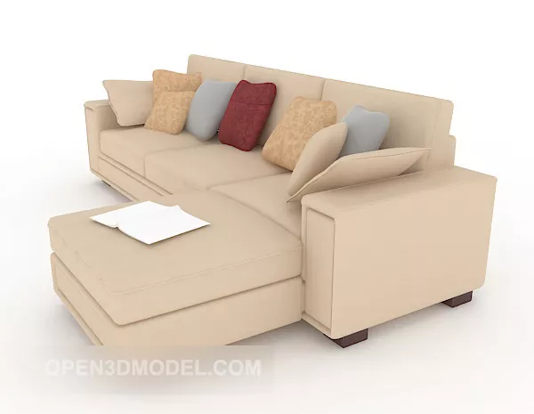 Simple Fashion Multi-seaters Sofa 3d model Simple Fashion Multi-seaters Sofa 3d model