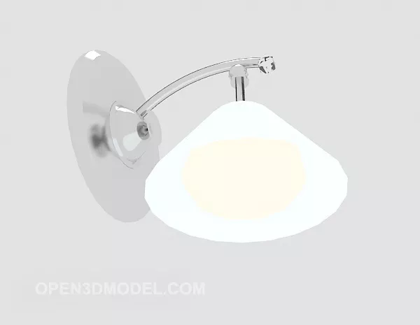 Minimalist Fashion White Wall Lamp 3d model Minimalist Fashion White Wall Lamp 3d model