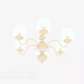 Simple Fresh Home Chandelier 3d model