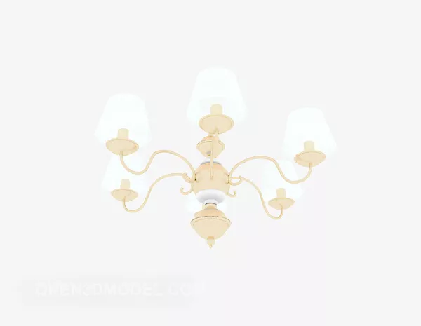 Simple Fresh Home Chandelier 3d model Simple Fresh Home Chandelier 3d model