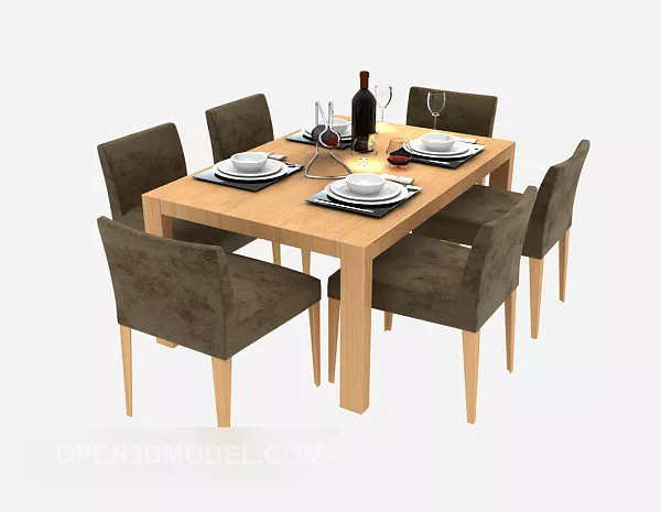 Simple Furniture Table 3d model Simple Furniture Table 3d model