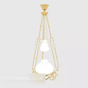 Generous European Chandelier Design 3d model
