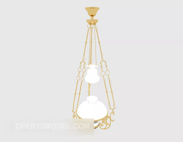 Generous European Chandelier Design 3d model Generous European Chandelier Design 3d model