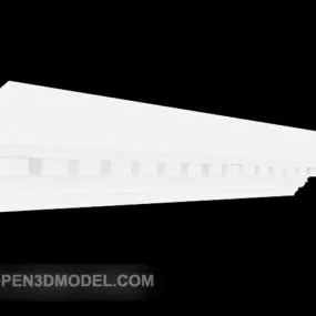 Generous European Molding Component 3d model