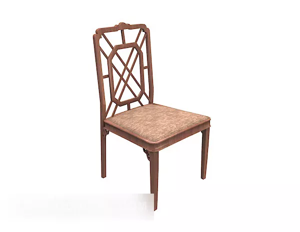Simple Generous Dining Chair 3d model Simple Generous Dining Chair 3d model