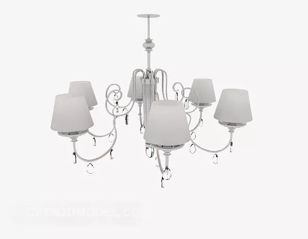 Simple Generous Fashion Chandelier 3d model Simple Generous Fashion Chandelier 3d model