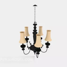Simple Generous Home Chandelier 3d model