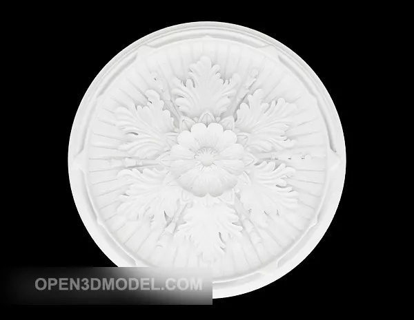 Generous Plaster Plate Design 3d model Generous Plaster Plate Design 3d model